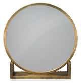Jamie Young Odyssey Decorative Round Table Mirror, Antique Brass