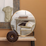 Jamie Young Odyssey Decorative Round Table Mirror, Antique Brass