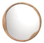 Jamie Young Organic Mango Wood Round Wall Mirror