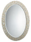 Jamie Young Large Oval Wall Mirror, Mother of Pearl