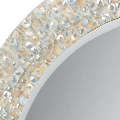 Jamie Young Large Oval Wall Mirror, Mother of Pearl