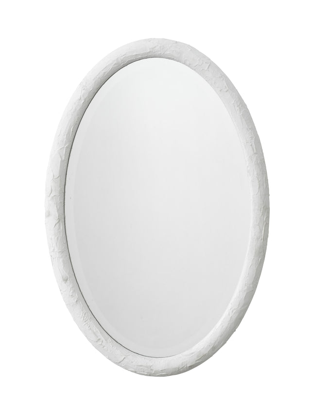 Jamie Young Ovation Oval Wall Mirror, White