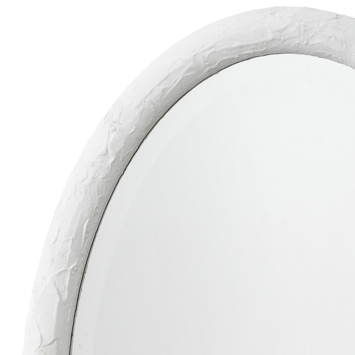 Jamie Young Ovation Oval Wall Mirror, White