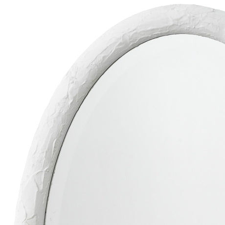 Jamie Young Ovation Oval Wall Mirror, White
