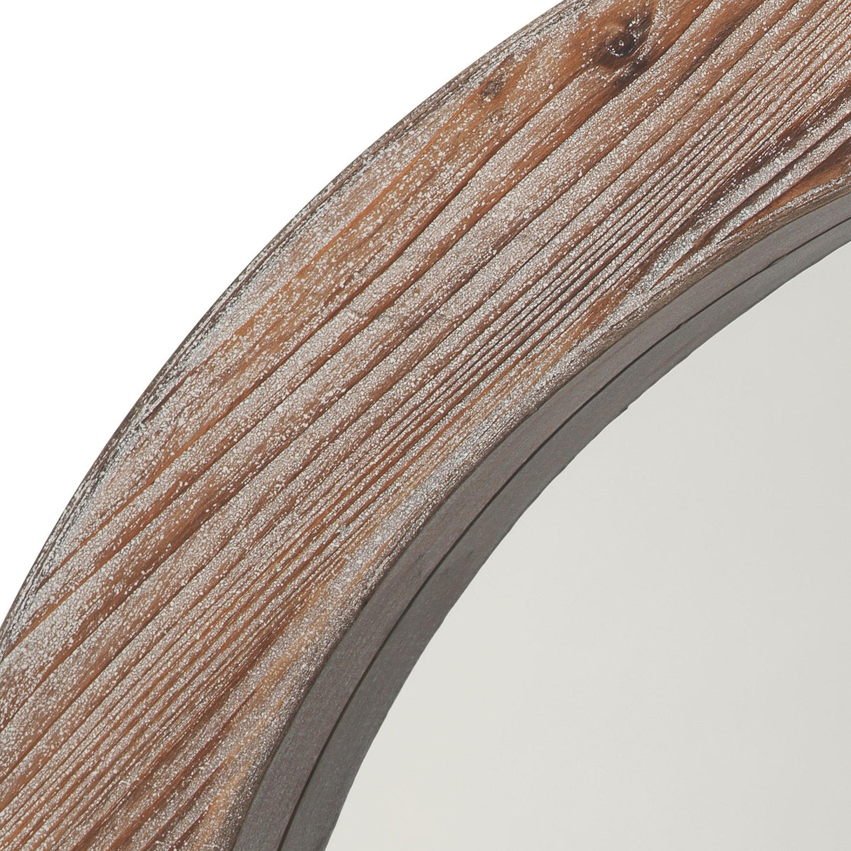 Jamie Young Reclaimed Wood Round Wall Mirror
