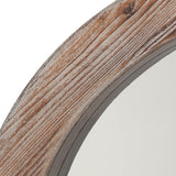 Jamie Young Reclaimed Wood Round Wall Mirror