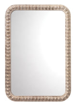Jamie Young Rectangle Audrey Wall Mirror, White Washed Wood