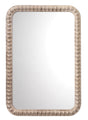 Jamie Young Rectangle Audrey Wall Mirror, White Washed Wood