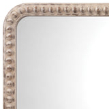 Jamie Young Rectangle Audrey Wall Mirror, White Washed Wood