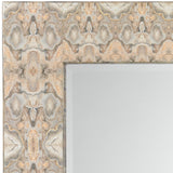 Jamie Young Rorschach Wall Mirror, Gray and Cream Lacquer
