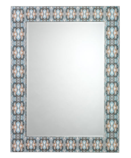 Jamie Young Rorschach Wall Mirror, Indigo Blue Lacquer