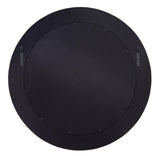 Jamie Young Round Cross Stitch Round Wall Mirror, Espresso Hide