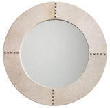 Jamie Young Round Cross Stitch White Mirrors