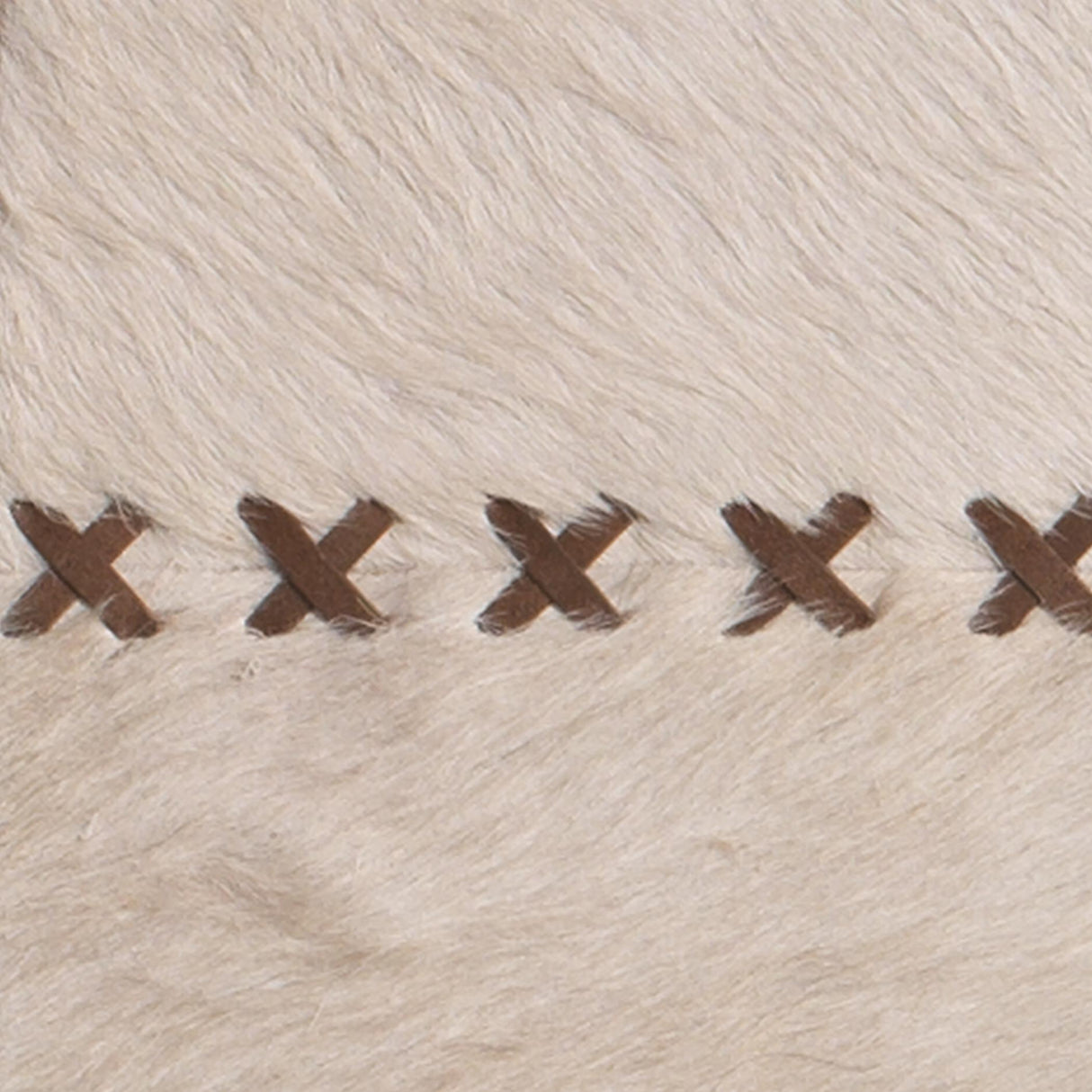 Jamie Young Round Cross Stitch Round Wall Mirror, White Hide