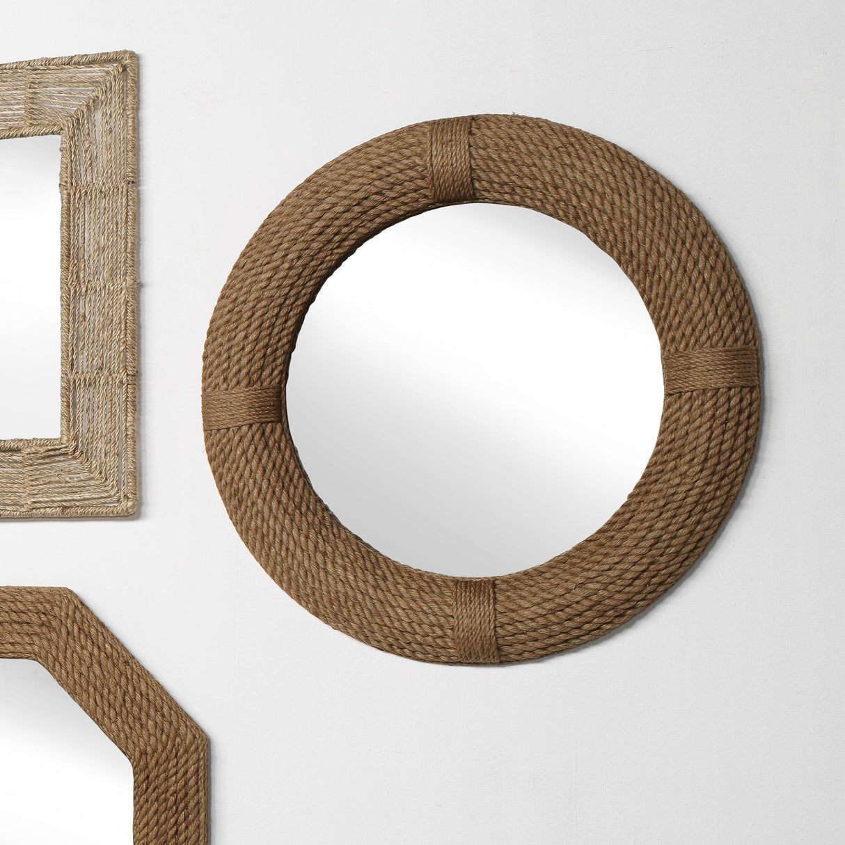Jamie Young Round Rope Wall Mirror
