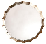 Jamie Young Round Metal Scalloped Wall Mirror