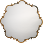 DecoratorsBest Saint Albans Steel Mirror, Antique Brass