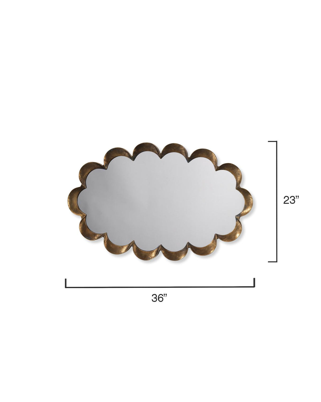 Jamie Young Scalloped Steel Wall Mirror