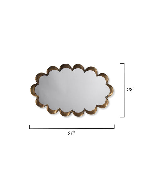 Jamie Young Scalloped Steel Wall Mirror
