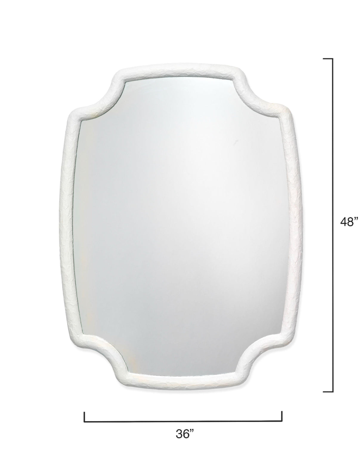Jamie Young Selene Wall Mirror, White