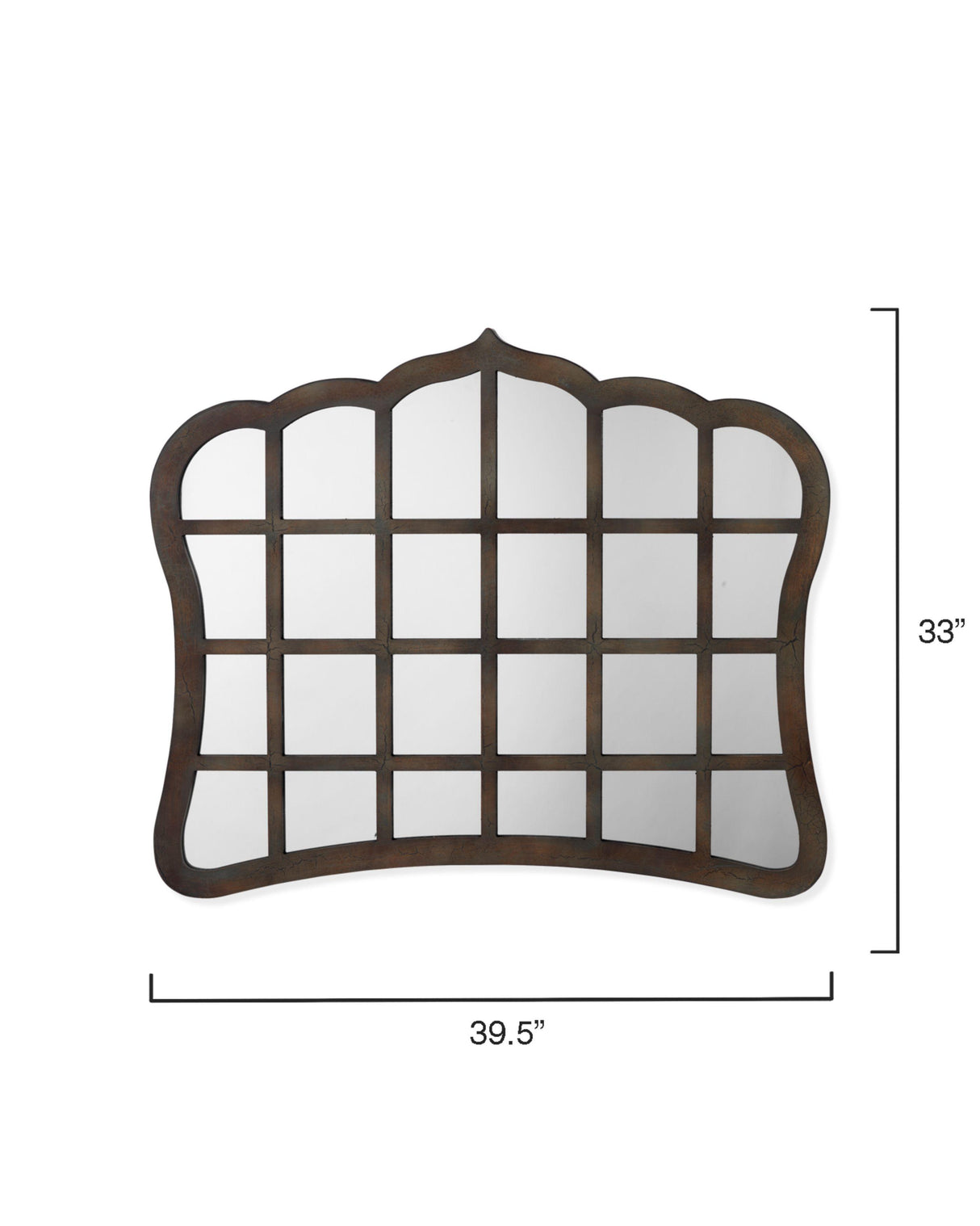 Jamie Young Window Wood Wall Mirror