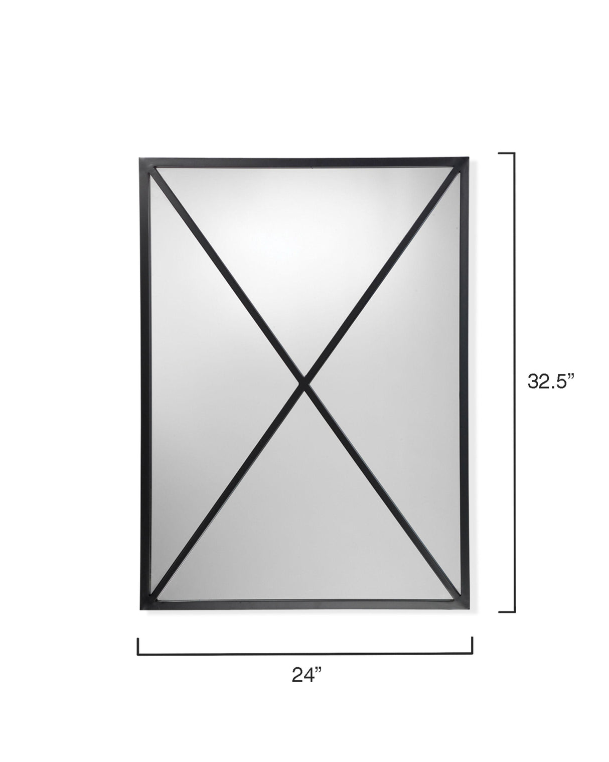 Jamie Young Xander Iron Rectangle Wall Mirror