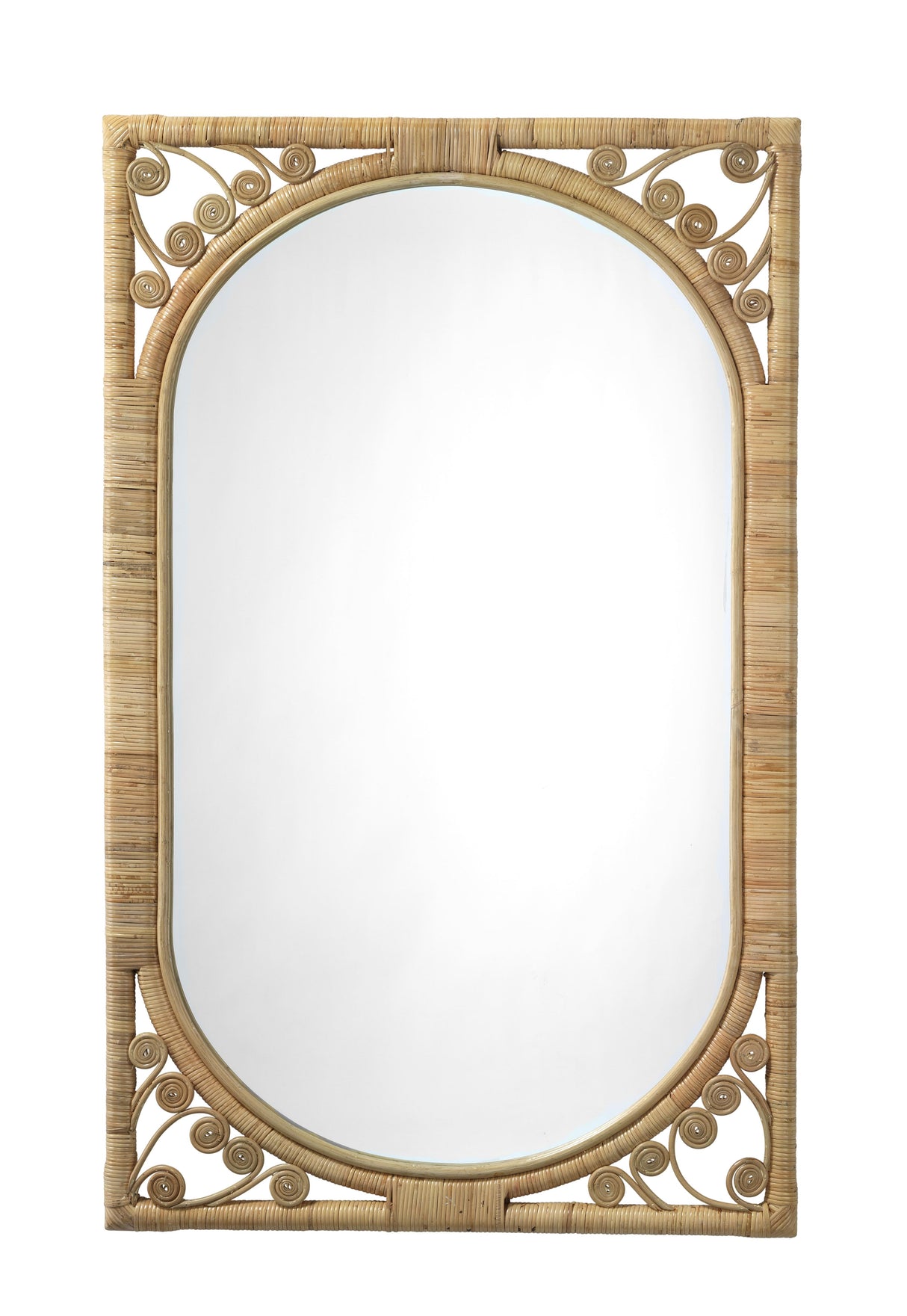 Jamie Young Primrose Rattan Wall Mirror