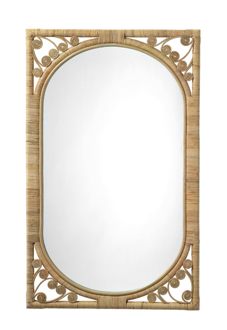 Jamie Young Primrose Rattan Wall Mirror