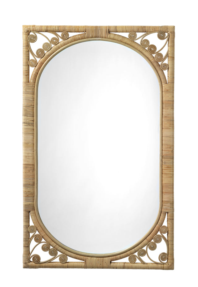 Jamie Young Primrose Rattan Wall Mirror