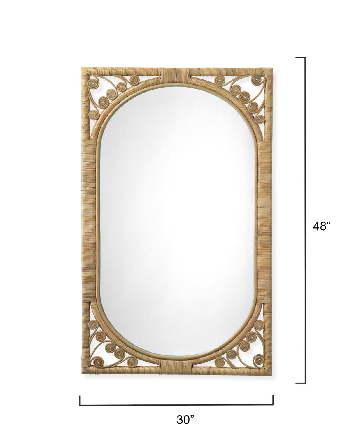 Jamie Young Primrose Rattan Wall Mirror