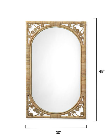 Jamie Young Primrose Rattan Wall Mirror
