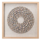 Jamie Young Bora Bora Framed Wall Art, Taupe Snail Shell