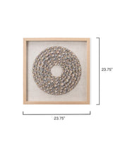 Jamie Young Bora Bora Framed Wall Art, Taupe Snail Shell