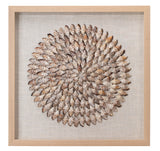 Jamie Young Riviera Framed Wall Art, Beige Simnia Shell