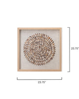 Jamie Young Riviera Framed Wall Art, Beige Simnia Shell