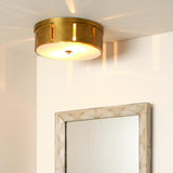 Jamie Young Orbit Metal Flush Mount Ceiling Light, Small