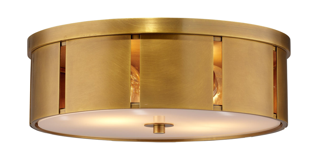 Jamie Young Orbit Metal Flush Mount Ceiling Light, Small