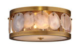 Jamie Young Upsala Agatge Flush Mount Ceiling Light, Small