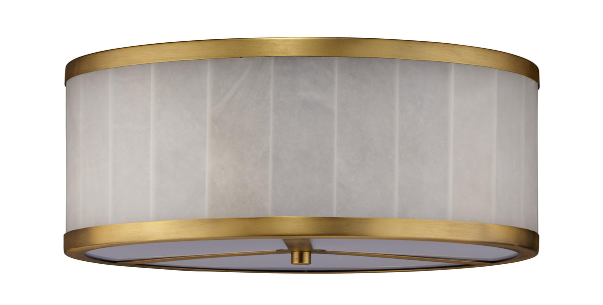Jamie Young Upsala Alabaster Flush Mount Ceiling Light, Large