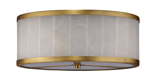 Jamie Young Upsala Alabaster Flush Mount Ceiling Light, Large