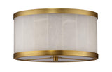Jamie Young Upsala Alabaster Flush Mount Ceiling Light, Small