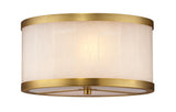 Jamie Young Upsala Alabaster Flush Mount Ceiling Light, Small