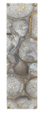 Jamie Young Adeline Rectangle Wall Sconce, Agate Resin and Antique Brass