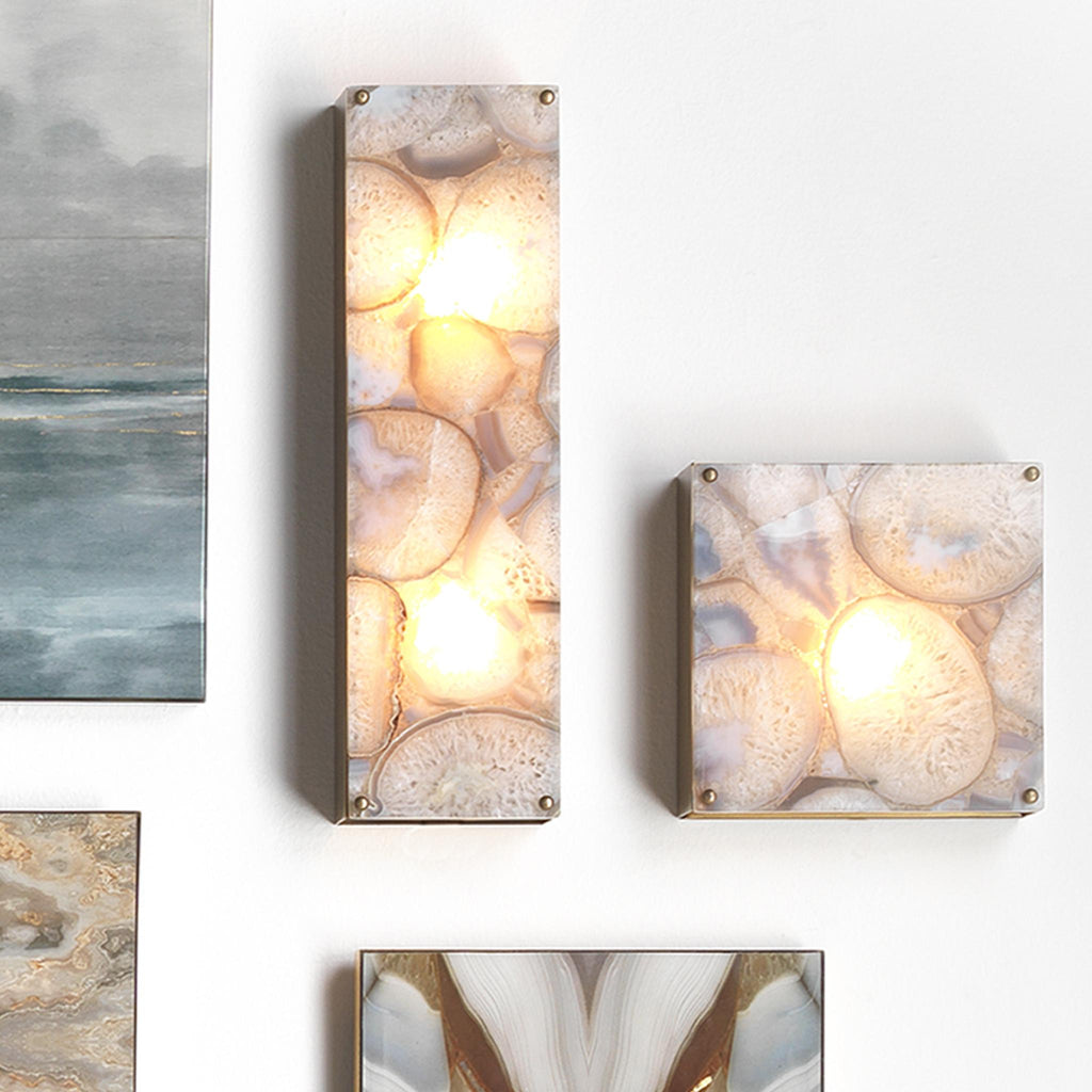 Jamie Young Adeline Rectangle Lavender Wall Sconces