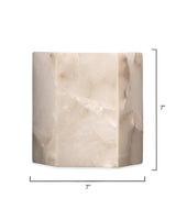 Jamie Young Borealis 1-Light Alabaster Hexagon Wall Sconce