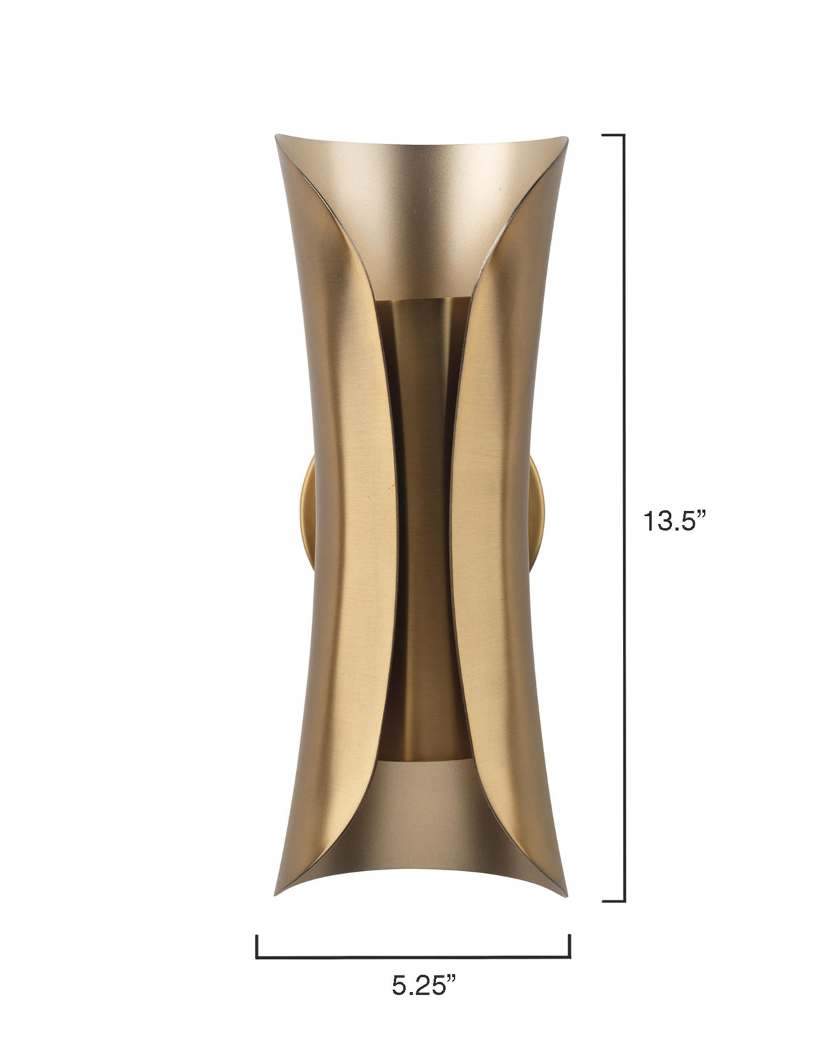 Jamie Young Capsule 1-Light Steel Sconce, Antique Brass