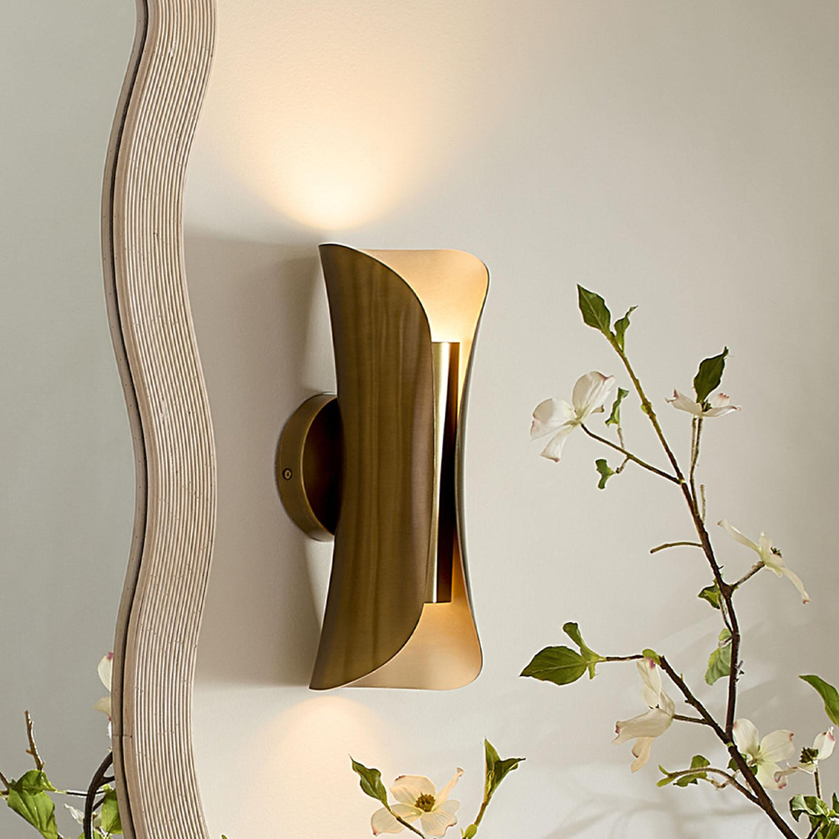 Jamie Young Capsule 1-Light Steel Sconce, Antique Brass