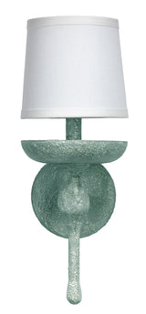 Jamie Young Concord Wall Sconce, Green Plaster