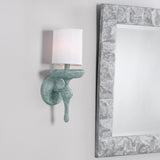 Jamie Young Concord Wall Sconce, Green Plaster