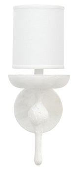 Jamie Young Concord Wall Sconce, White Plaster